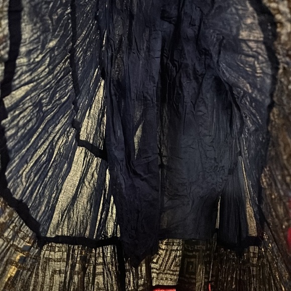 La Fille Navy Maxi Festive Tribal Boho Skirt size S - Picture 7 of 8